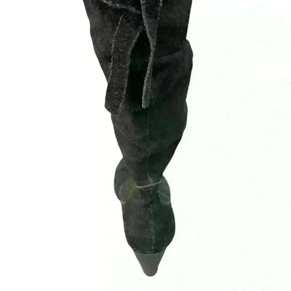 Gretta Giada 9.5 boots Black leather upper gorgeous